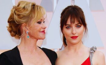Dakota Johnson's Metallic Gucci at 'Splitsville' Premiere