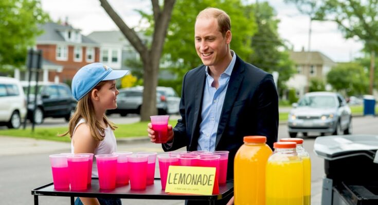 Girl's Lemonade Stand for Chemo Stuns with Royal Surprise